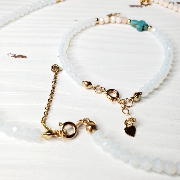 Czech Crystal necklace and bracelet set - Picture 5 of 6